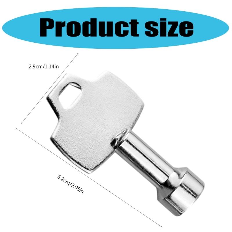 Multifunctional Utility Key Plumbers Tool Key, Triangles Cabinet Spanner Key Socket Key for Metro Train Elevator Door