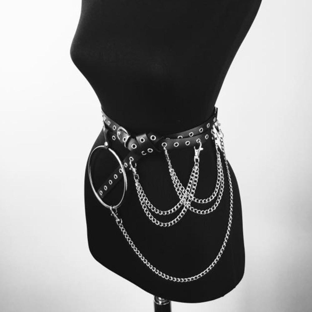 JK PU Leather Belt Extended Dress Waist Chain Fashion Women Waist Belt Dress Accessories