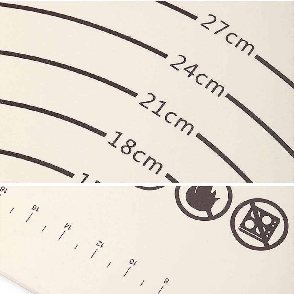 Silicone Baking Mat Kneading Pad Dough Mat Rolling Pin Pizza Cake Dough Maker Kitchen Cooking Grill Non-Stick Gadgets Bakeware