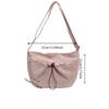 Large Capacity Drawstring Shoulder Bag Zipper Casual Crossbody Bag Nylon Shoulder Bag  Travel