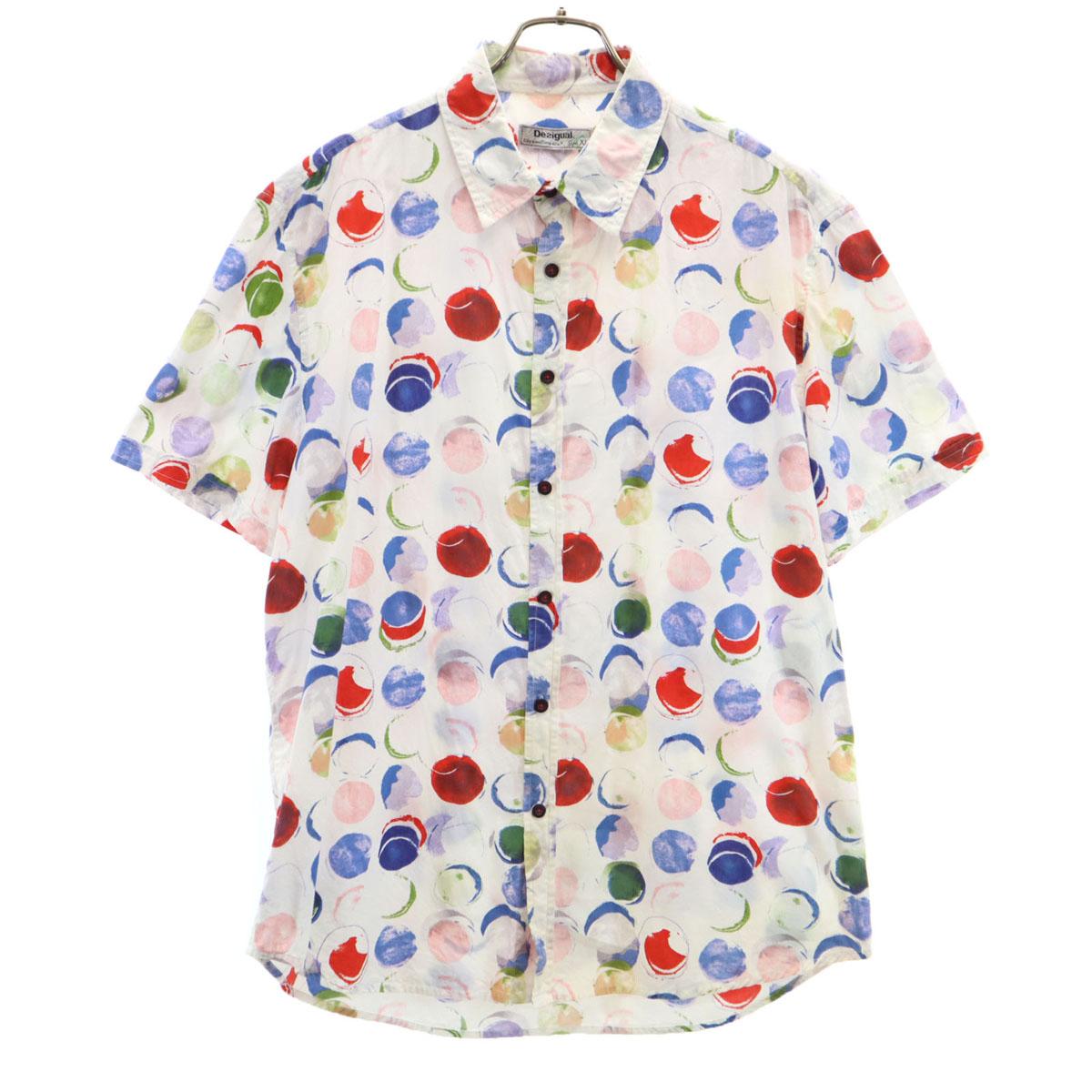 

Desigual Overall handle Short sleeve Cotton shirt XL white Men s Used