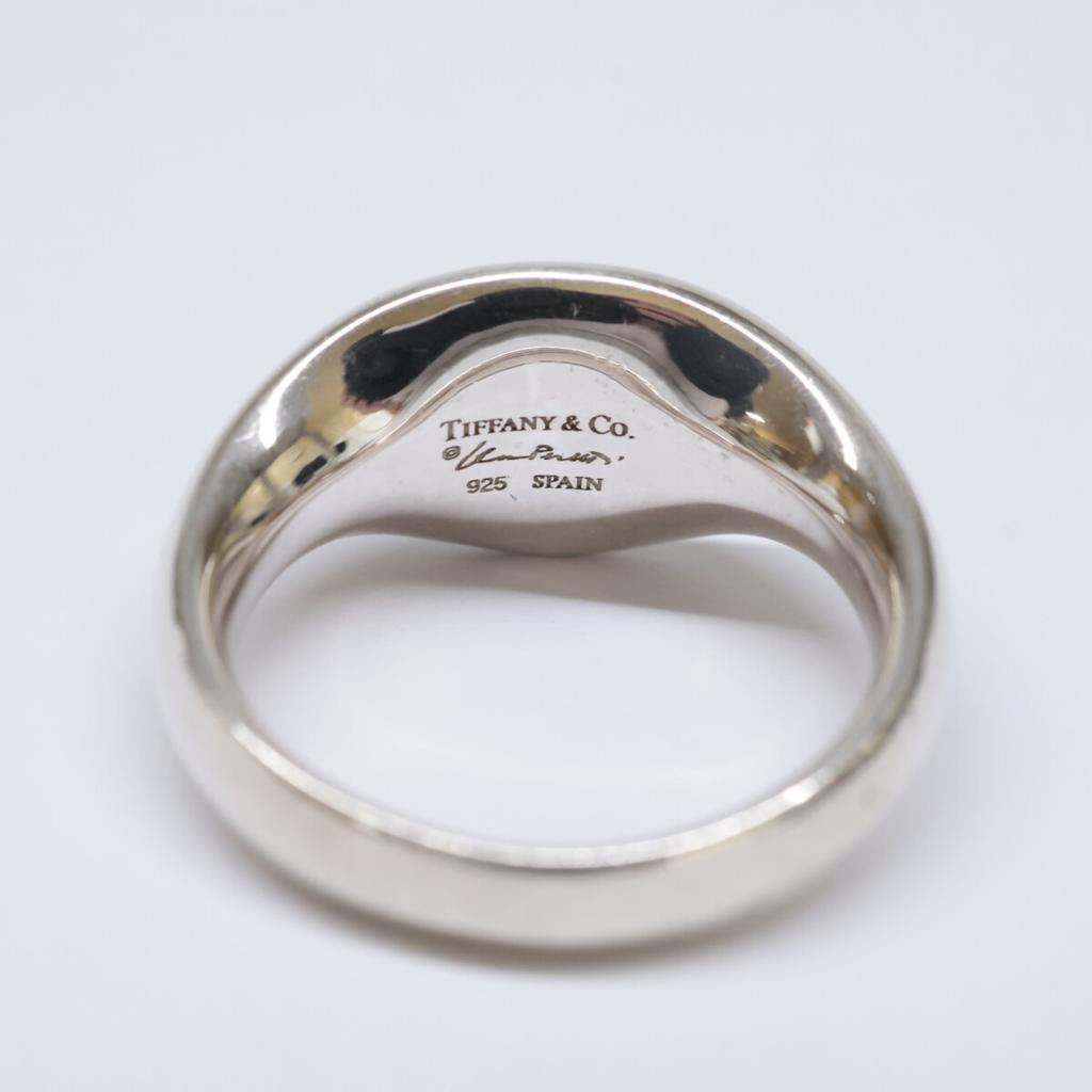 TIFFANY&Co. 925 Vintage Oval Signet Ring Ring SilverUsed