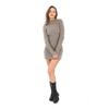 Corded Winter Knitwear Dress-mink