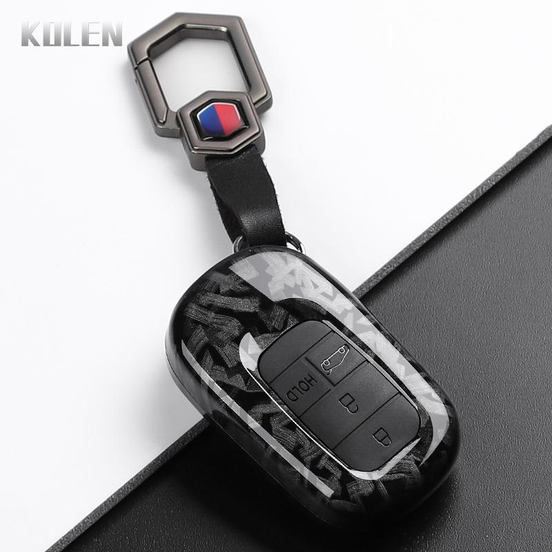 Abs Carbon Fiber Style Car Key Case Cover For Honda Civic 11Th Accord Cr-V Hr-V Pilot Vezel Zr-V Crv Key Protector Accessories