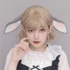 Soft Rabbit Ears Hair Hoop Faux Fur Plush Headwear Fashion Bunny Ears Headband  Cosplay