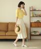 Ppaeppae Back Elastic Flower Long Skirt