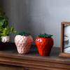 Handmade Ceramic Strawberry Tea Caddy: Moisture-Proof Mini Black Tea Storage Jar