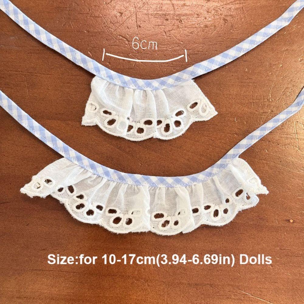 Mini Retro Lace Collar Apron for 10~15cm Cotton Doll for 17cm Dolls DIY Accessories