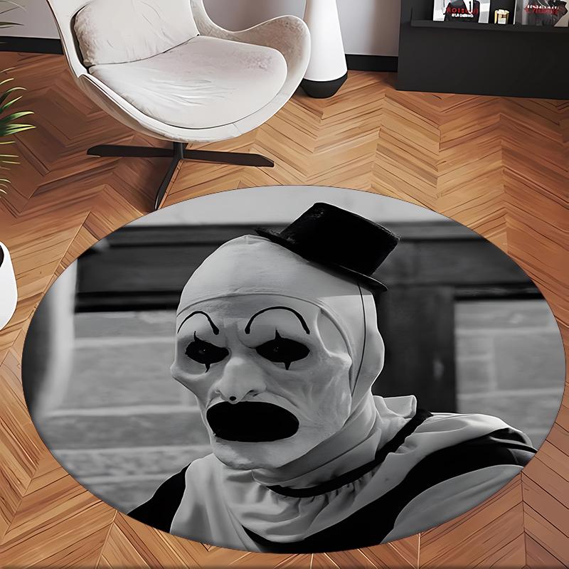 Art The Clown (5) Round Office Rug Decorative Floor Rug for Office Bedroom Living Room and Home Space