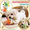 Cute Plush Ball Voice Teething Toys,  Chien, Pet Supplies Dog Sound Toys, Soft Cleaning Chew Training Toys Accessories For Small Medium Large Dog