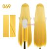 Bubuwig Synthetic Hair 100cm Long Straight Pure Color Cosplay Wigs Over 100 Colors Black White Red Blue Brown Wig Heat Resistant