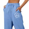 Women's Winter Sweatpants Solid Color Casual Pants Women's Fleece Sweatpants Wide Leg Straight Pants