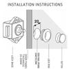 10Pcs Camper Car Push Button Latch Lock Diameter 20mm RV Caravan Motor Home Cabinet Drawer Latch Locks For Furniture Hardware