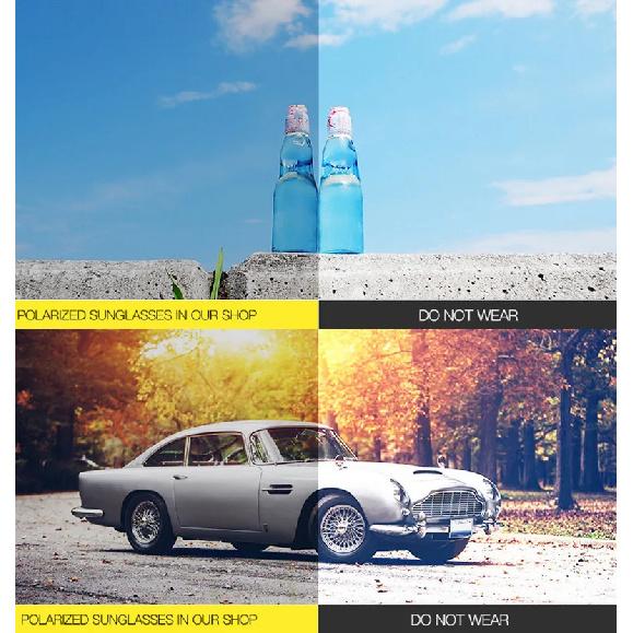 1/2PCS Fashionable And Classic Square Car Sunglasses Anti Glare Goggles Travel Fishing And Cycling Glasses 4195