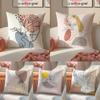 Abstract Face Collection Print Cushion Cover Linen Pillowcase Cover Soft Decor for Sofa Home Room