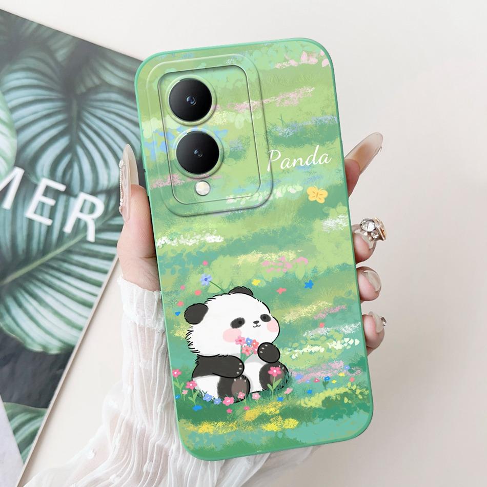 For Vivo Y17s Case VivoY17s Y 17S 4G 2024 Cute Panda Rabbit Cartoon Soft Silicone Shockproof Phone Cases