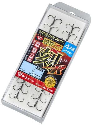 Gamakatsu Pack Toku R Smooth 4 One-Day G-HARD V2, (Nano Coat), Anchors, A192, 6.5-1.2mm