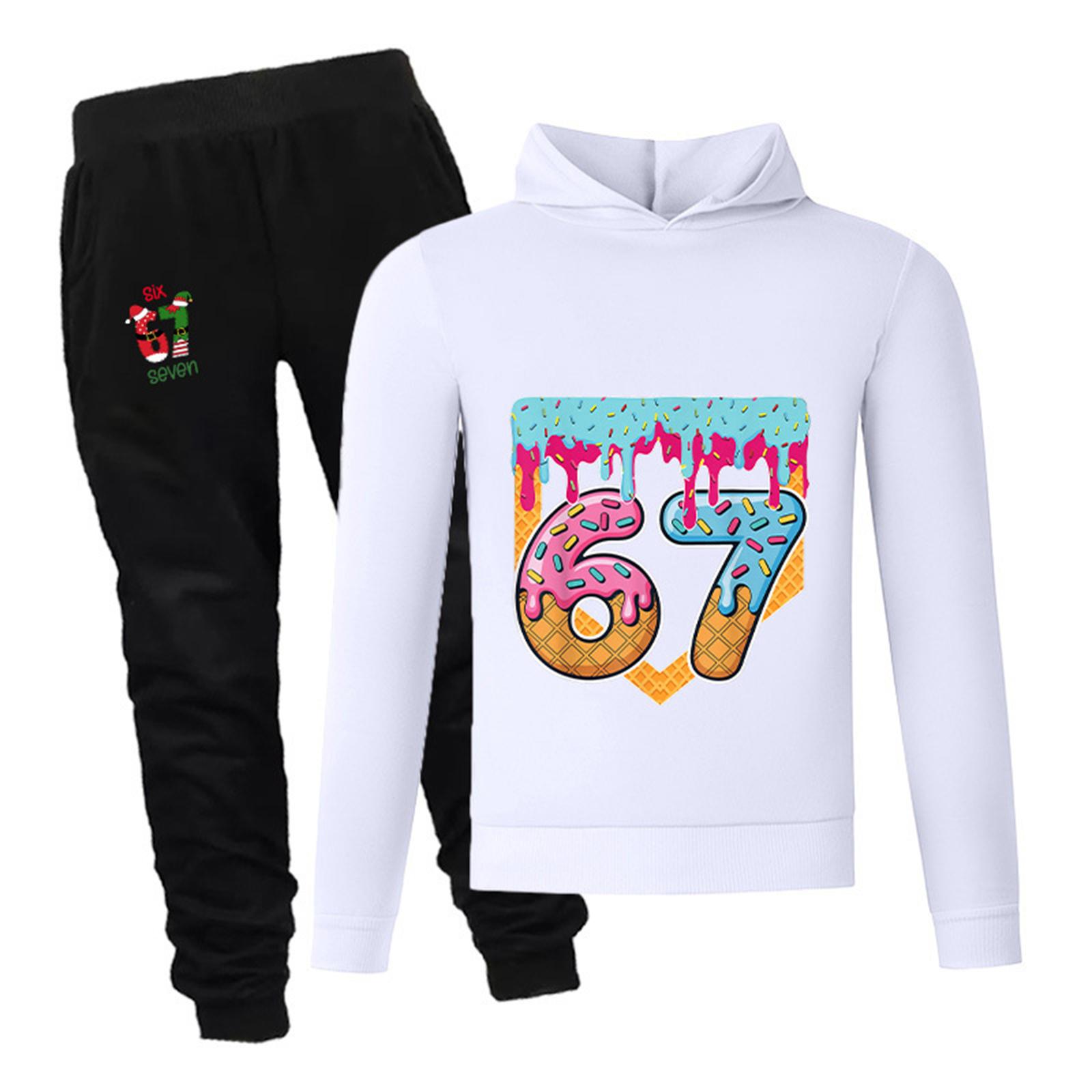 

Детский пуловер с длинным рукавом свободного кроя с принтом в виде букв, комплект 170 белый