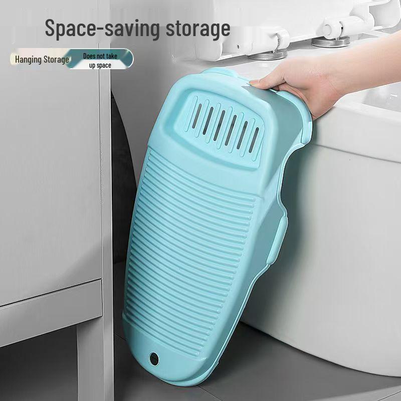 Compact Non-Slip Plastic Washboard for Clothes - New Style Laundry Scrubbing Board