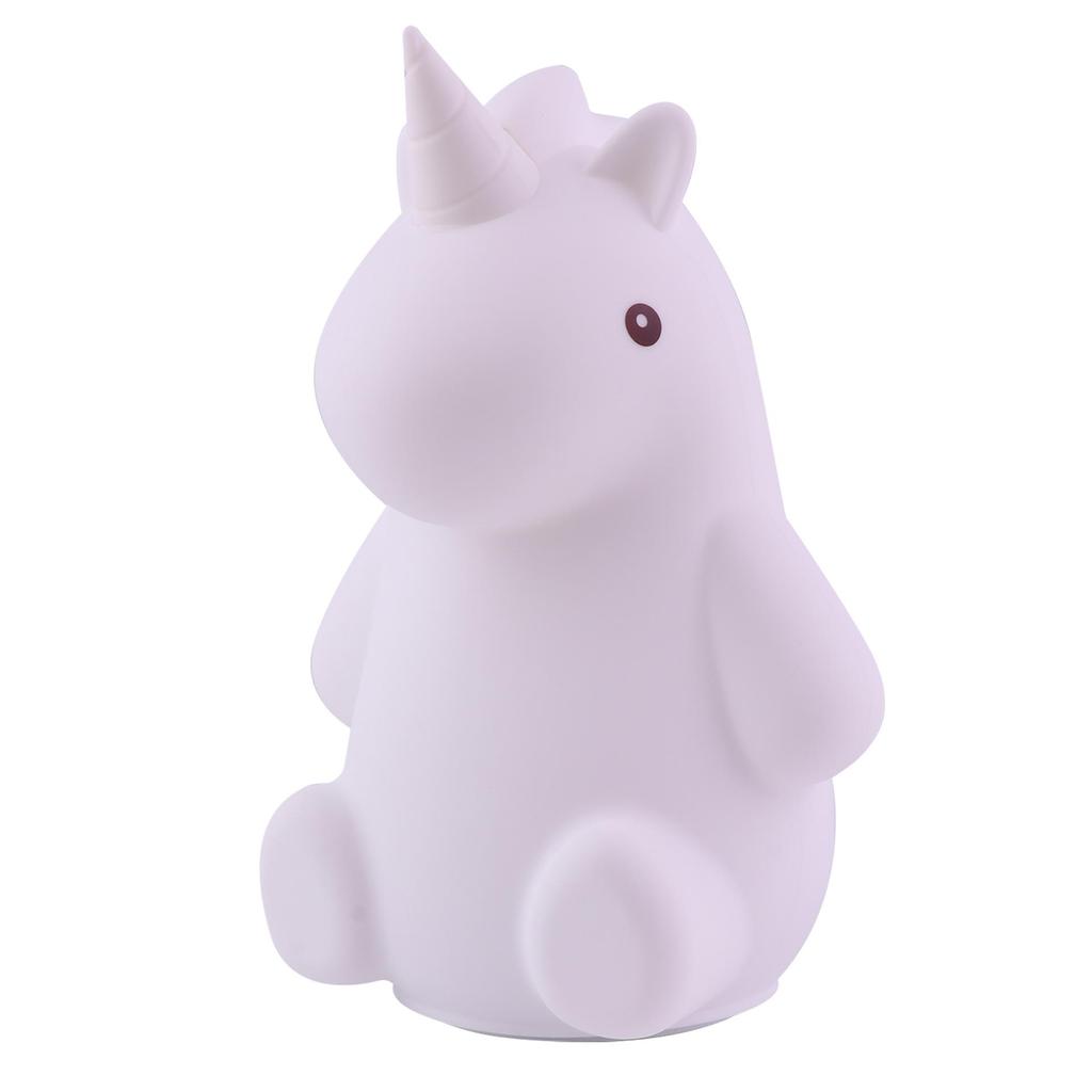 Unicorn USB Rechargeable Seven-Color Silicone Night Light for Kids