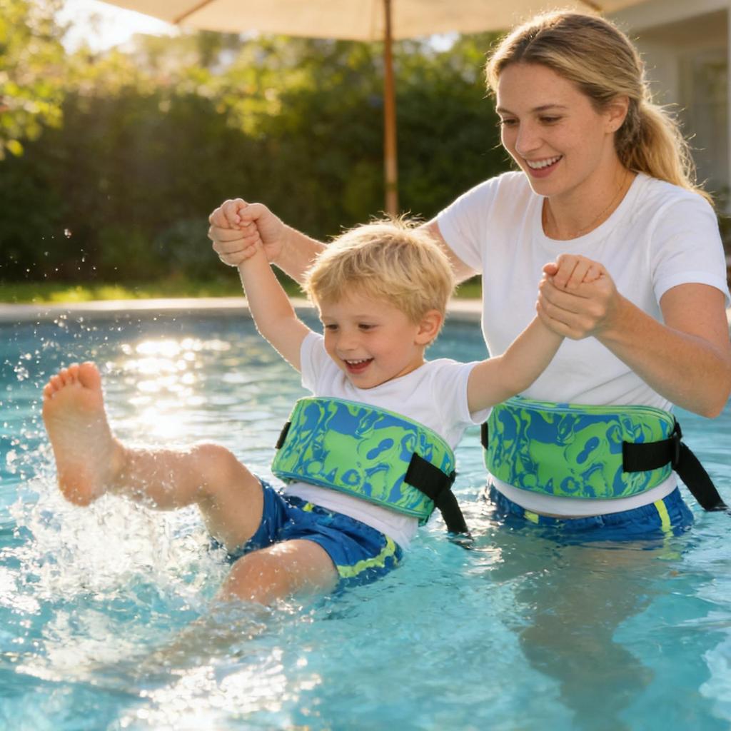 Swim Belt Waist Buoyancy Trainer EVA Foam Swim Training Belt for Beach Lake Exercise Workout Fitness River Sea Water Park