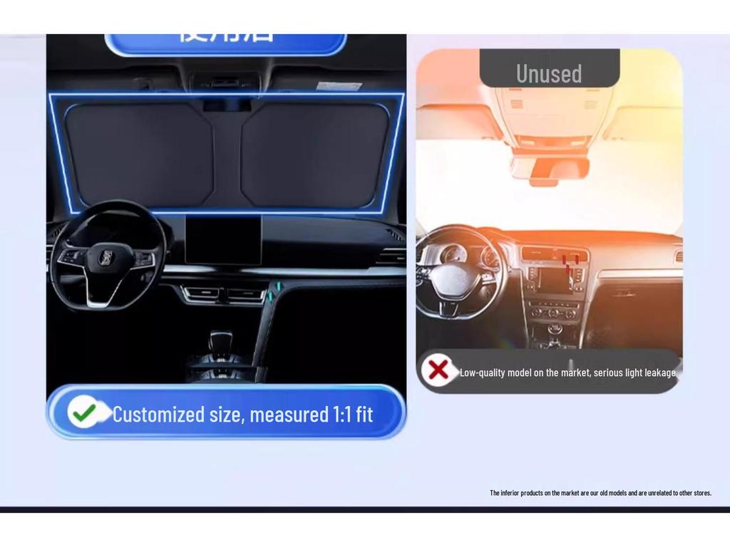 Haval Car Window Sunshade: Heat Insulation Umbrella for H6, Mythical Beast, Big Dog, H2H9, and F7 Front Windshields.