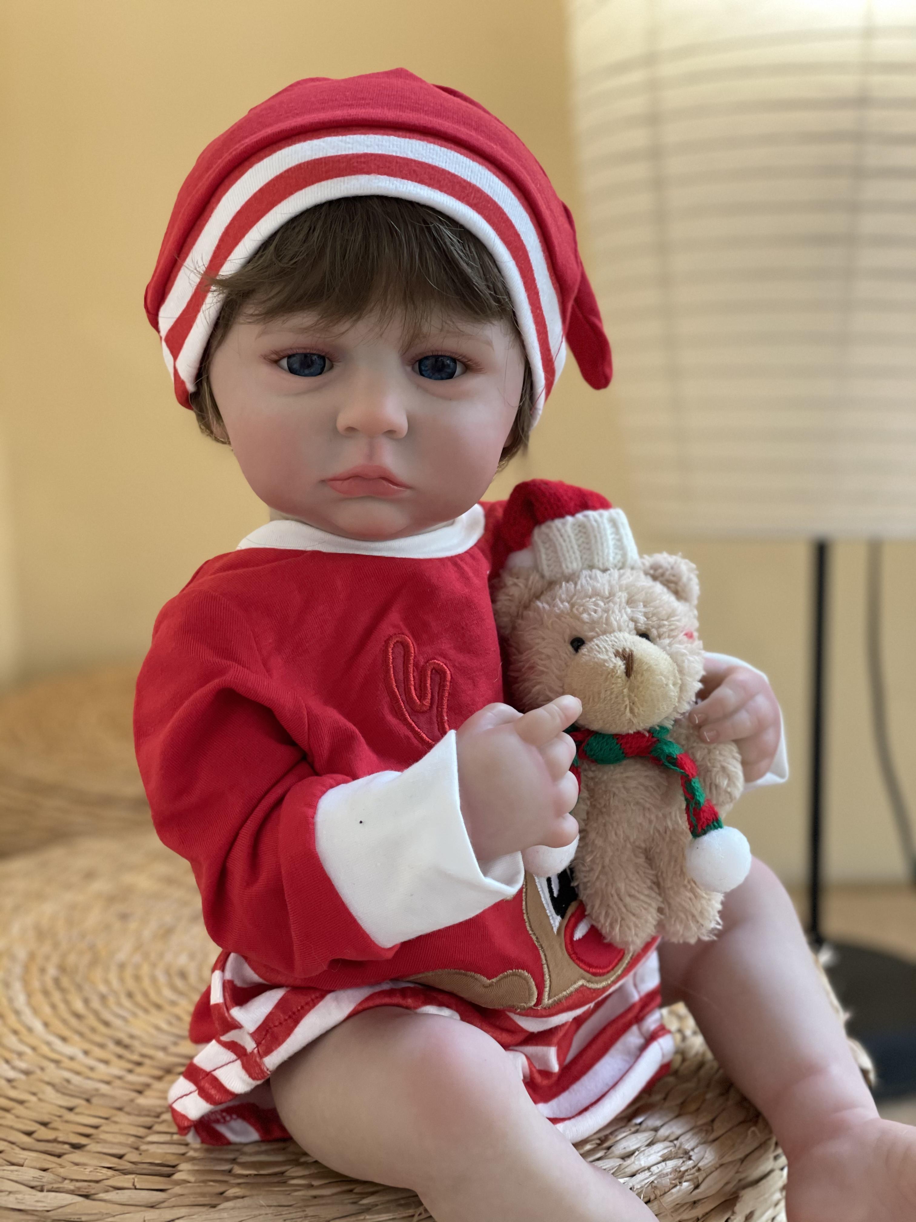 

45 см Кэмерон, реалистичная кукла-реборн ручной работы для новорожденного мальчика с корнями волос, игрушка-кукла реборн в подарок