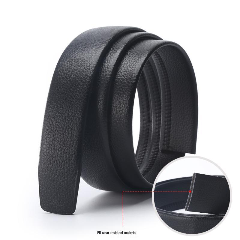 

Мужской ремень из черной коровьей кожи с тиснением под крокодила, растительного дубления, с автоматической пряжкой, в повседневном и деловом стиле 120 cm