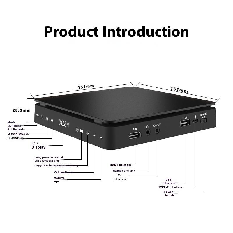 Home DVD High Definition DVD Player Children's VCD Player Mini CD Player