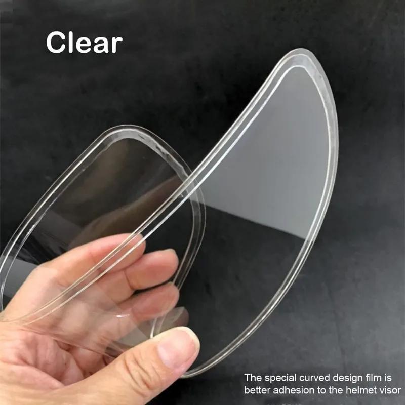 Motorcycle Helmet Lenses Film Universal Electric Vehicle Riding Safety Protection Rainproof Anti-fog Film Helmet Lens Sticker