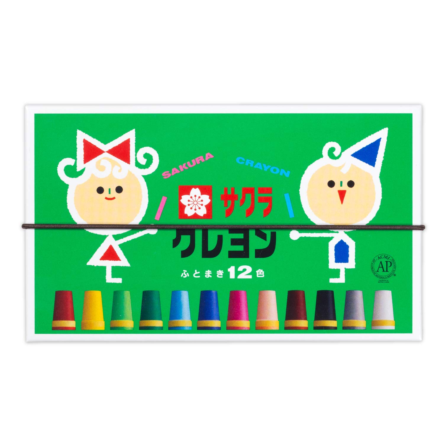 

Мелок Sakura Craypas 12 цветов LY12R