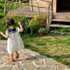 Summer Sibling Outfits: Boys' Sailor Collar Shorts Set & Girls' Academic Style Dress