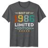 Best Of 1986 Limited Edition Unisexs TShirt 40th Birthday Gift Vintage Tee
