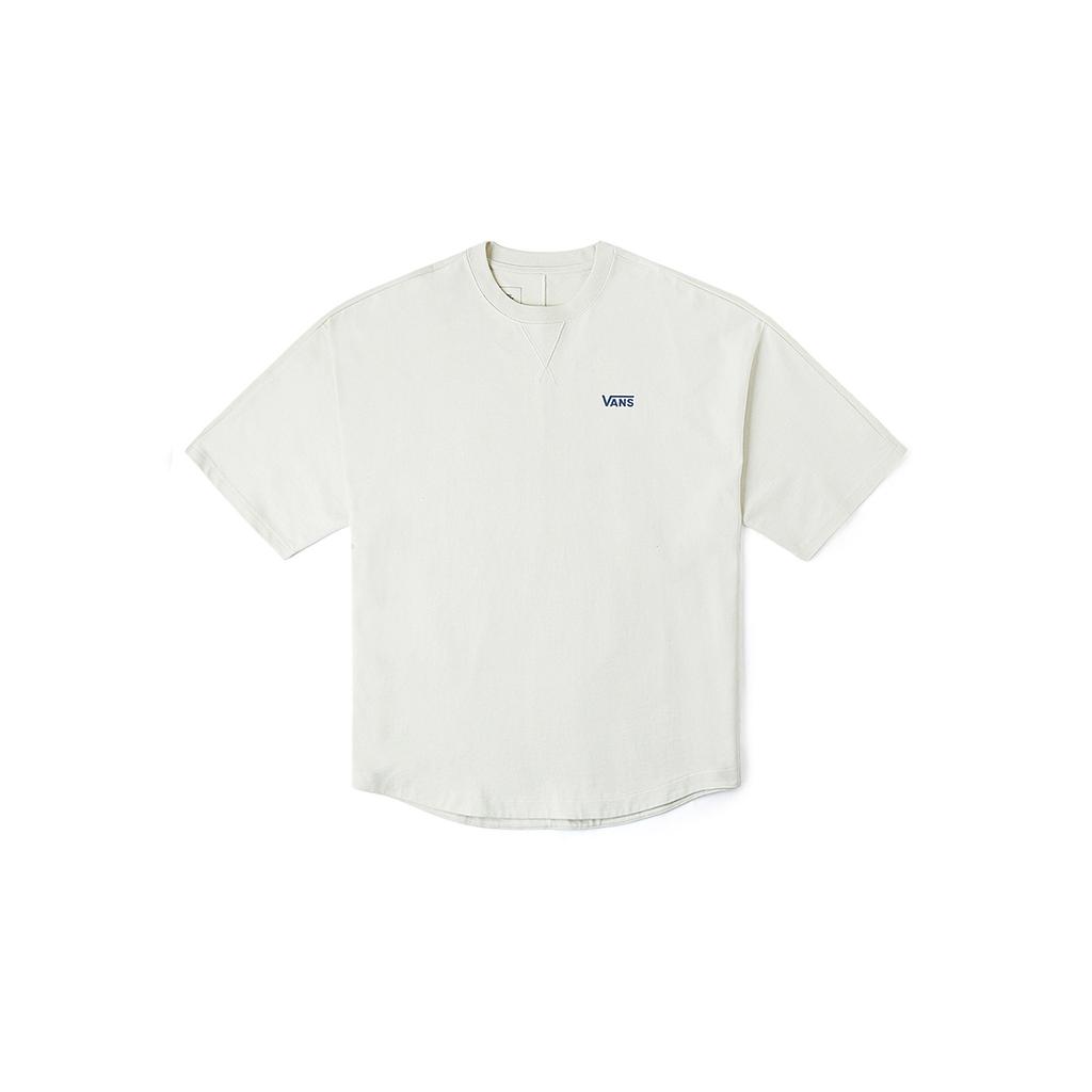 Vans Checkerboard Print Crew Neck Short Sleeve T-Shirt Unisex Tops Off-White VN000HZQDJR