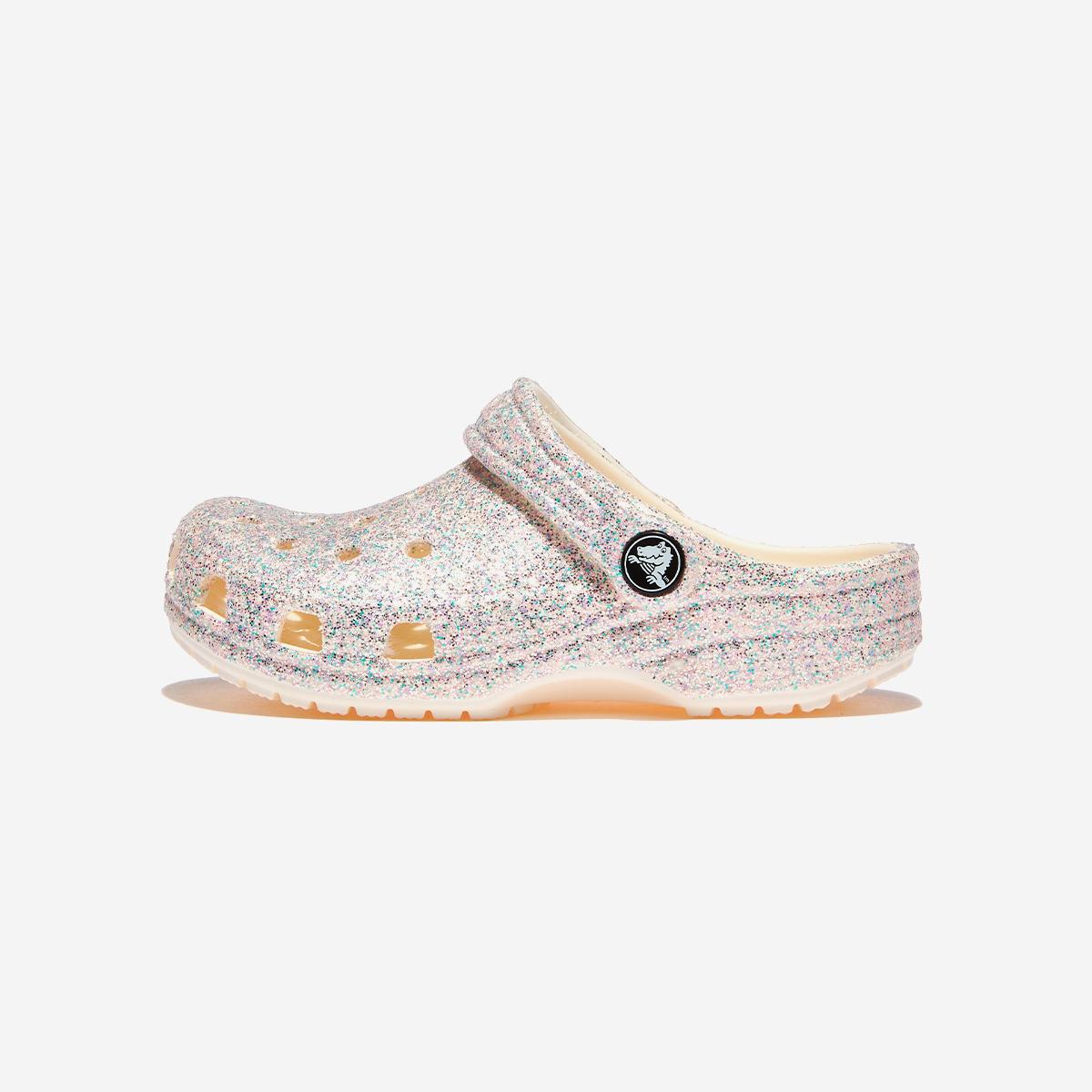 

[Crocs] Classic Glitter Clog Kids, CRS206993, 1010107979, Popular Korean Shoes 210