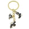 Retro Alloy Denim Boots Keychains & Charms: Unique Women's Accessories