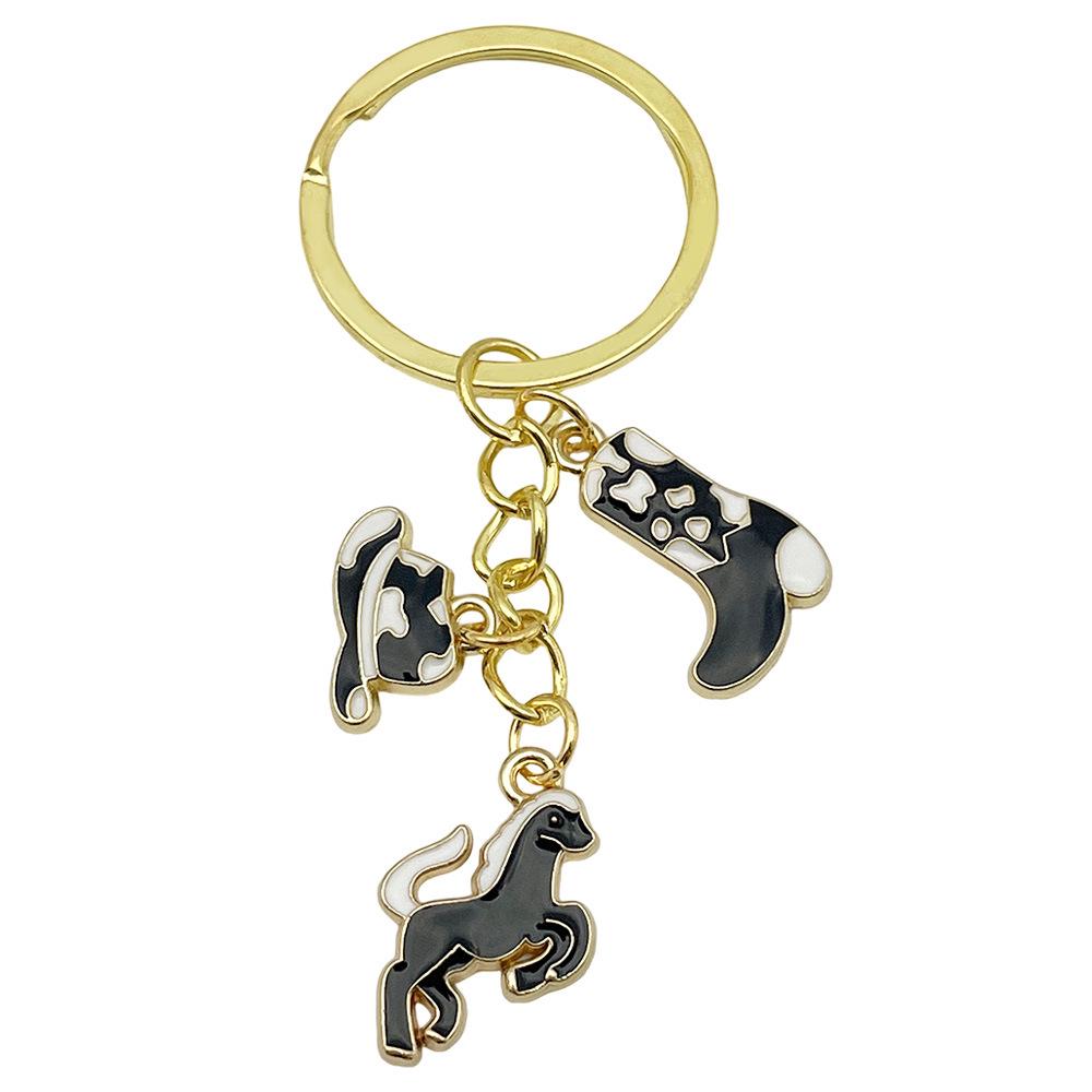 Retro Alloy Denim Boots Keychains & Charms: Unique Women's Accessories