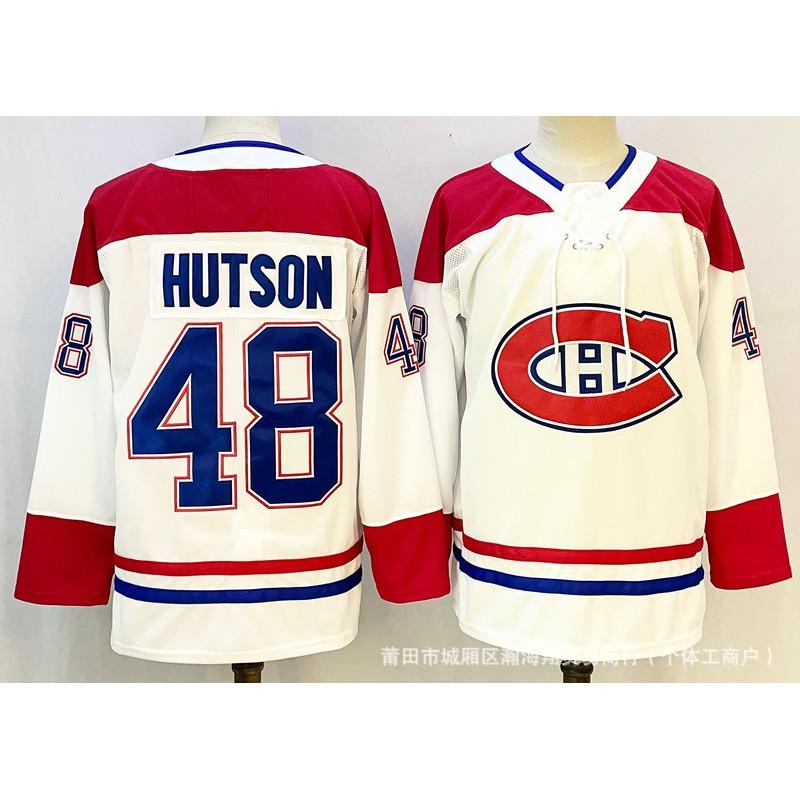 Mens Ice Hockey Jersey Canada Team 48 Hutson Embroidered Performance Sportswear Adult Fall Season