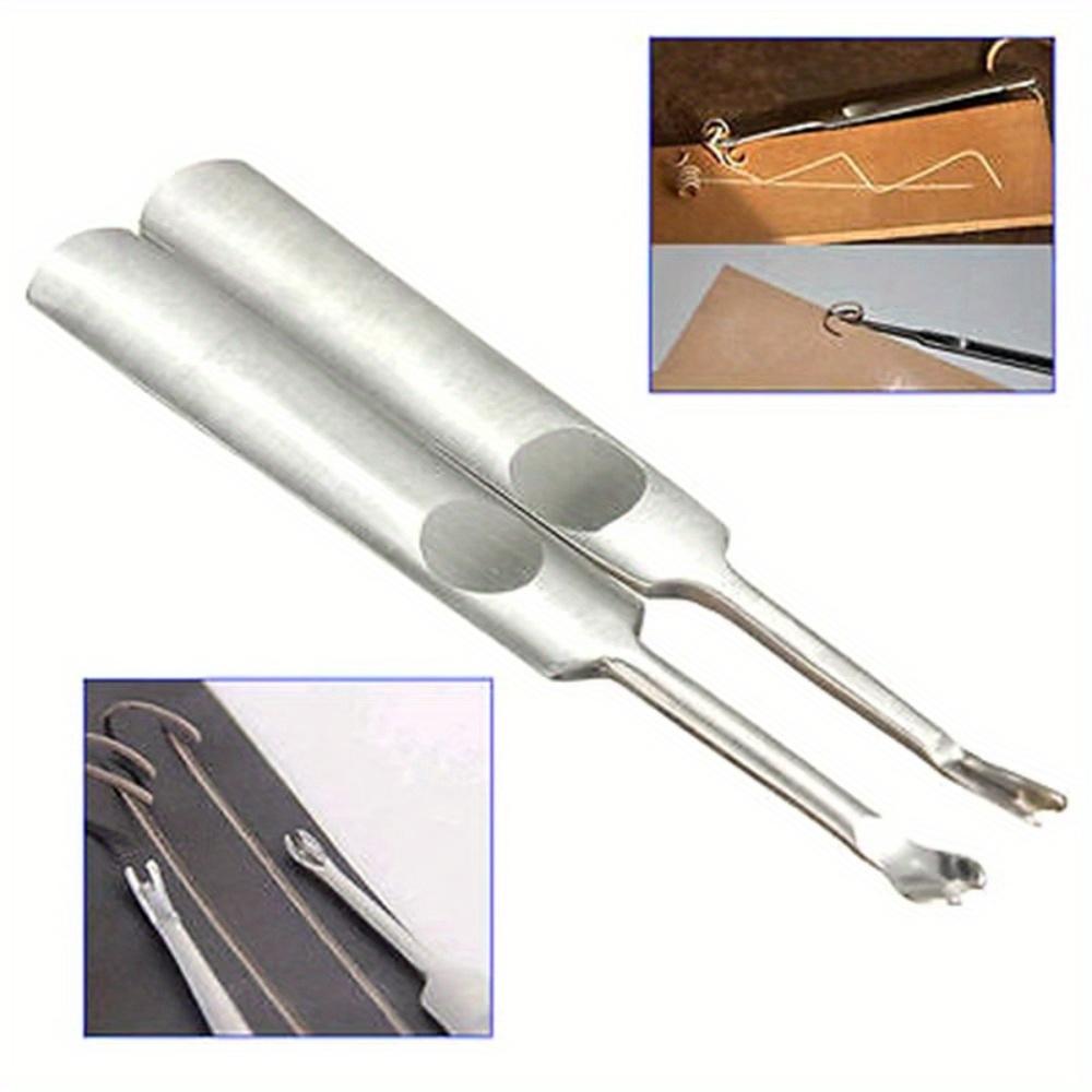 2 Buc/set Kit Unelte Piele Pieleărie Cusut U+V Canelator Skiving Teșitor de Margine Unealtă Piele