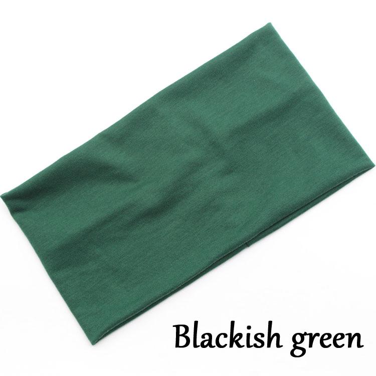 Solid Wide Elastic Headband Yoga Sports Headstrap Headwrap