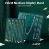 Flannel Necklace Pendant Display Stand Earring Display Board Women Jewelry Rack Bracelet Storage Holder Dangler Eardrop Shelf
