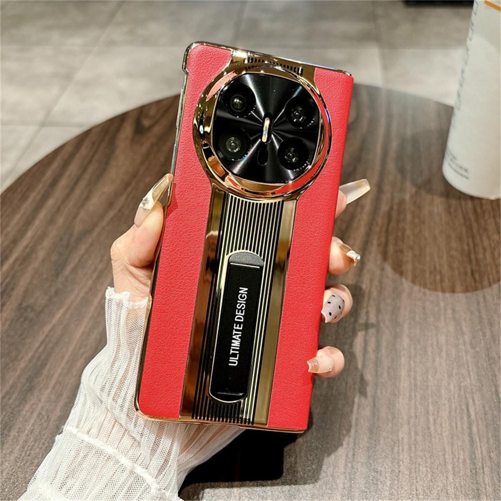 

Для Huawei Mate X6 Чохол Підставка Шкіра+ПК Захисний Чохол для Телефону Red