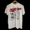 VTG SONIC YOUTH THE AMPS BIKINI KILL TOUR 95 90s Band White Sz L T-Shirt REPRINT Unisex T-Shirt