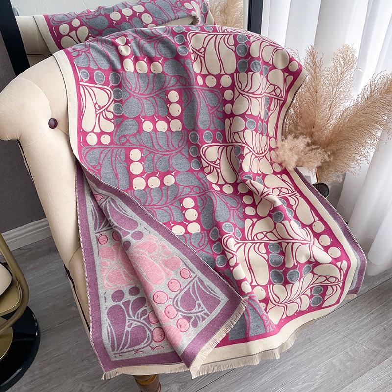 Geometric Scarf, High-End Shawl, Age-Reducing Scarf, Students Go Out With Warm Women