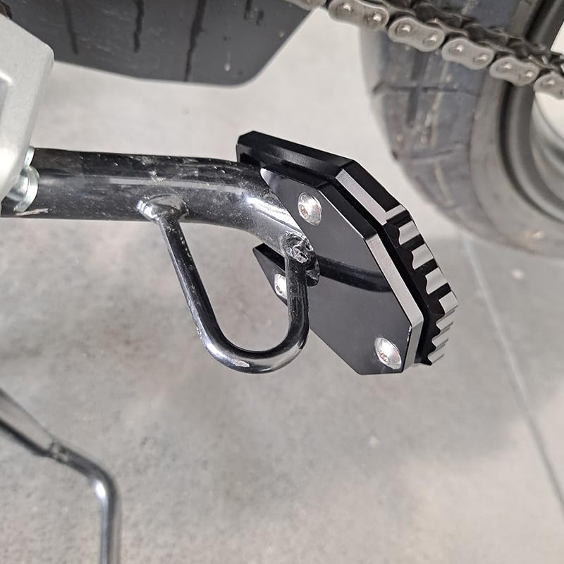 Motocyklowa podpórka boczna i płyta przedłużająca dla Gixxer SF 250, Gixxer 250, Gixxer 150 i GSX150F (Srebro)