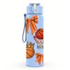 1PC Basketball Bow Trophy Combo 750ml Color Plastic Sports Water Bottle Leakproof Flip Straw Lid Suitable for Sports Office Home Use