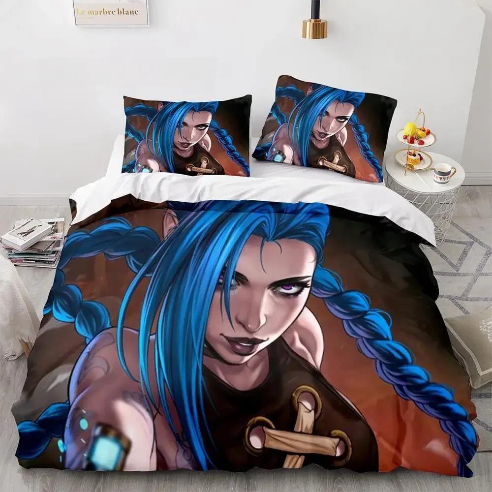 Runaway Lol Jinx Bettwäsche Set Einzel Twin Voll Königin King Size Bett Set Erwachsene Kind Schlafzimmer Bettbezug-set ropa de cama matrimonio