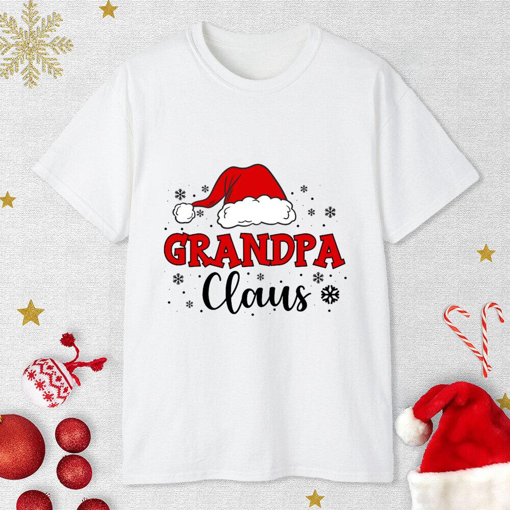 Family Claus Shirts Christmas Family Togrther Matching T-shirt Outfit Matching Xmas Dad Mom Uncle Aunt Grandpa Grandma Tee Tops