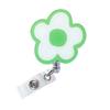 Flexible Rotating Card Holder With Vibrant Fashionable Petal Design Acrylic Construction And Adjustable Cord Length