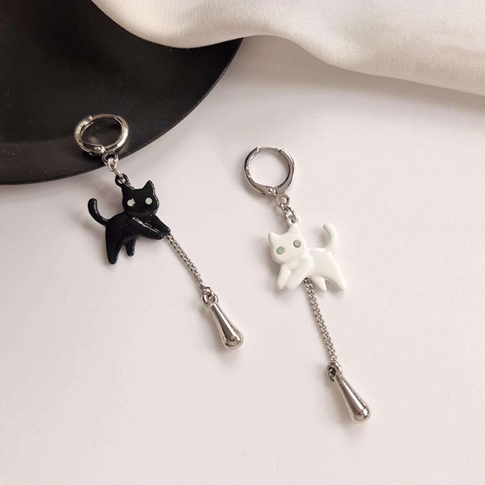 Elements Women's Accessories Korean Style Earrings Asymmetrical Cat Earrings Kitten Stud Earrings